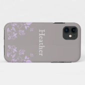 薄紫バタフライフローラBT iPhone 5ケース Case-Mate iPhoneケース (裏面(横))