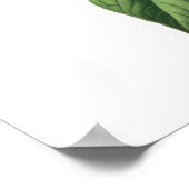 薄紫バタフライボタニカルジャンボワ ポスター (角)