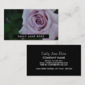 薄紫バラ、フローリィ 名刺 (正面/裏面)