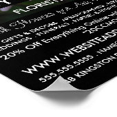 薄紫バラ、フローリスト、フローリ広告ー ポスター (角)