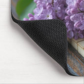 薄紫バンチオンオールドピアノ鍵 マウスパッド (コーナー)