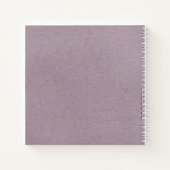 薄紫バ親愛ンプキープサケ妊娠ジャーナル ノートブック (裏面)