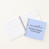薄紫パステルが終了しないリストノート ノートブック (内部)