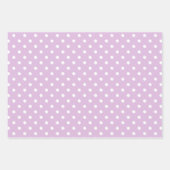 薄紫パターン（の模様が）ある ラッピングペーパーシート (正面3)