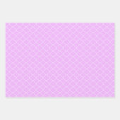 薄紫パターン（の模様が）ある ラッピングペーパーシート (正面)