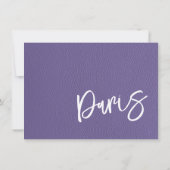 薄紫パリパスポート サンキューカード (裏面)