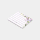 薄紫パーソナライズされたフローラ先生名Post-It Not ポストイット (アングル)