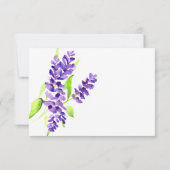 薄紫パーソナライズされた ノートカード (裏面)