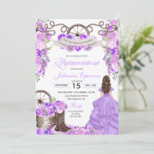 薄紫パープルウェスタンプリンセスランチェロキンセアニェラ 招待状 (スタンド正面)