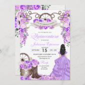 薄紫パープルウエスタンランチェロキンセアニェラ 招待状 (正面/裏面)