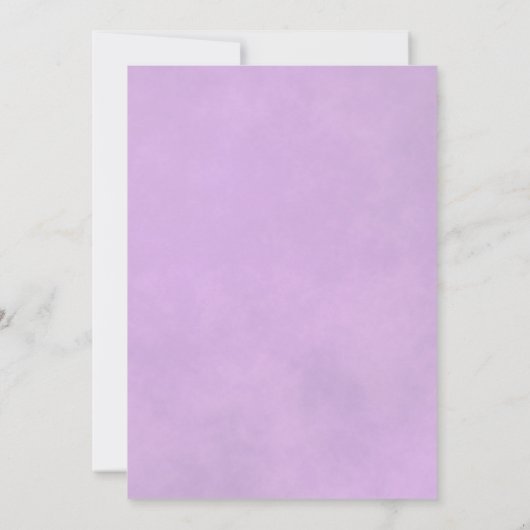 薄紫パープルエレガントバラ我々はまだ誓いの更新を行う 招待状 (裏面)