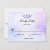 薄紫パープルキンセアニェラ 出欠カード (正面)