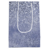 薄紫パープルグリッターグリッツスパークルグラム ミディアムペーパーバッグ (裏面)