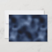 薄紫パープルシルバーフローラ幾何学海軍箔 出欠カード (裏面)