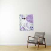 薄紫パープルドレスキンセアニラクロウウェルカムサイン タペストリー (インサイチュ)