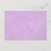 薄紫パープルバラエレガントなウェディングサイト エンクロージャーカード (裏面)