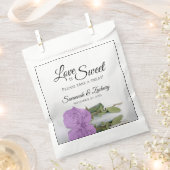 薄紫パープルバラ愛は甘いテイクトオート結婚ズ フェイバーバッグ (クリップ留めされた状態)