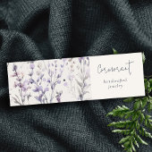 薄紫パープルフローライヤリングスタッドフープホルダー スキニー名刺