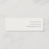 薄紫パープルフローライヤリングスタッドフープホルダー スキニー名刺 (裏面)