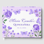 薄紫パープルフローラキンセアニラ15誕生日 ゲストブック (正面)