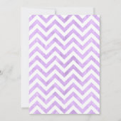 薄紫パープルフローラブライダルシャワー 招待状 (裏面)