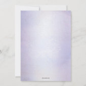 薄紫パープルフローラ退職パーティの招待状 招待状 (裏面)