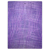 薄紫パープルメタリックグリッターモダングラムラグジュアリー クリップボード (裏面)