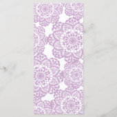 薄紫パープルレースドリー結婚式 プログラム (裏面)