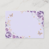 薄紫パープル金ゴールドフローラキンセアニェラ詳細 エンクロージャーカード (裏面)