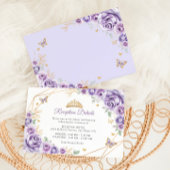 薄紫パープル金ゴールドフローラキンセアニェラ詳細 エンクロージャーカード