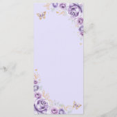 薄紫パープル金ゴールドフローラキンセアニェラ メニュー (裏面)