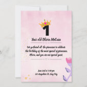 薄紫ピンクと金ゴールドミニマリスト1周年 セーブザデート (正面)