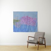 薄紫ピンクヒヤシンス絵画フラワー タペストリー (インサイチュ(横))