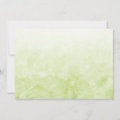 薄紫ピンク赤面花模様ブライダルシャワー招待 招待状 (裏面)