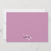 薄紫ピークアブウウサギカスタム魔法誕生日部 招待状 (裏面)