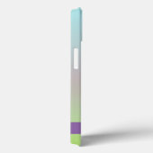 薄紫ファンタジーフラワーグリーンシェイプフラクタル名 Case-Mate iPhoneケース (裏面 / 右)