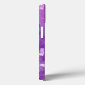 薄紫フェイクグリッターテクスチャ Case-Mate iPhoneケース (裏面 / 右)