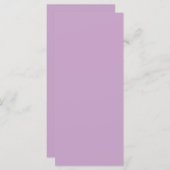 薄紫フラットメニューカード メニュー (正面/裏面)