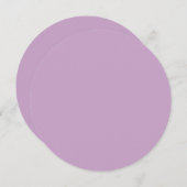 薄紫フラット円メニュー メニュー (正面/裏面)