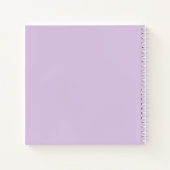 薄紫フラワーズファースト・コミュニオンゲストブック ノートブック (裏面)