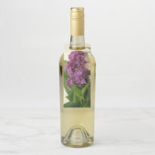 薄紫フラワーボトルハンガーラベル ボトルネックタグ (ボトル)