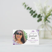 薄紫フローラの卒業写真 エンクロージャーカード (スタンド正面)