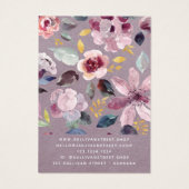 薄紫フローライヤリングネックレスディスプレイカード (裏面)