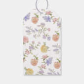 薄紫フローラブライダルシャワーありがとう ギフトタグ (裏面)