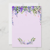 薄紫フローラマザーズデイブランチ招待状 招待状 (裏面)