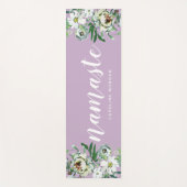 薄紫フローラモノグラムのナマステヨガマット ヨガマット (正面)