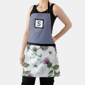 薄紫フローラモノグラム エプロン (インサイチュ)