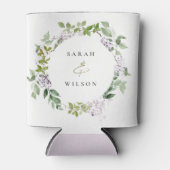 薄紫フローラリースコテージ庭園の結婚式 缶クーラー (正面)