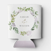 薄紫フローラリースコテージ庭園の結婚式 缶クーラー (裏面)