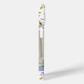 薄紫フローラ写真とモノグラム Case-Mate iPhoneケース (裏面 / 右)